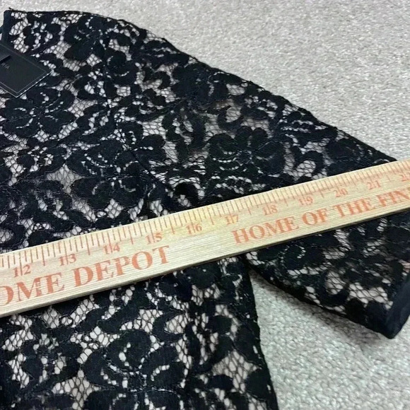 BCBGMAXAZRIA Romper Haile Women’s Black Short Sleeve Size Medium NWT - Picture 3 of 11